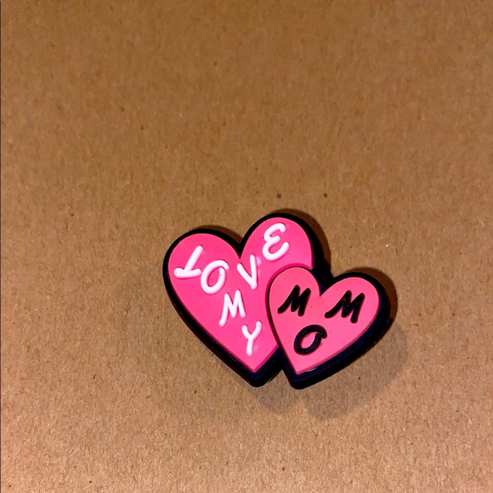 🐊6/$12🐊 Pink Love My Mom Croc Charm